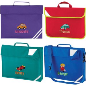 Personalised Embroidered Car Book Bag